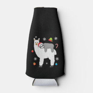 Llama Gift Llama Together Monkey Funny Bottle Cooler