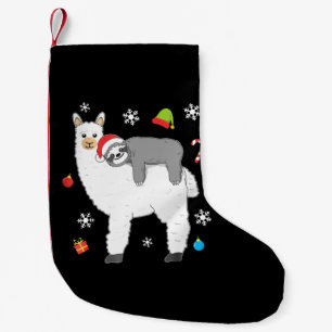Llama Gift   Llama Together Monkey Funny Small Christmas Stocking