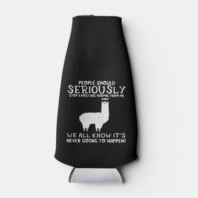 Llama Gift | People should seriously Bottle Cooler (Front)