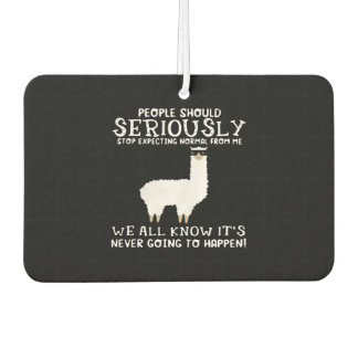 Llama Gift | People should seriously Car Air Freshener