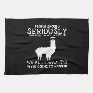 Llama Gift | People should seriously Tea Towel