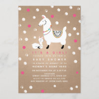 Llama Girl Baby Shower