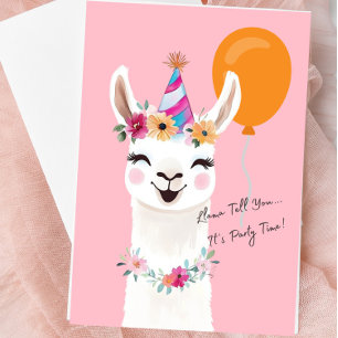 Llama Greeting Card “Llama Tell You…” 