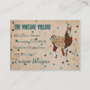 Llama Grunge  Business Card