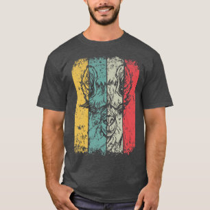 Llama Head Retro Llama Farmers Vintage Llamas Lla T-Shirt