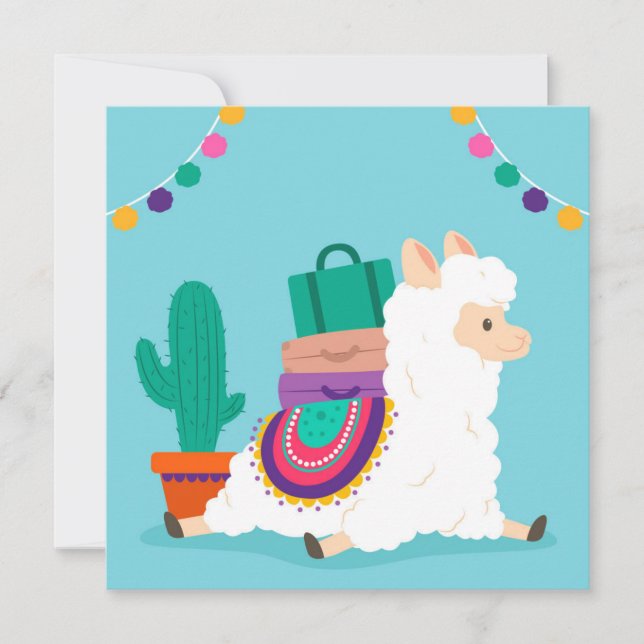 Llama Holiday Card (Front)