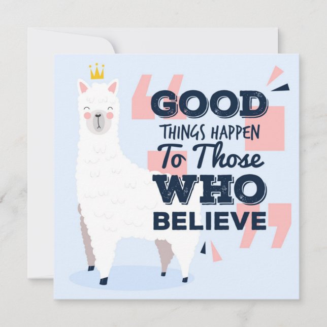 Llama Holiday Card (Front)