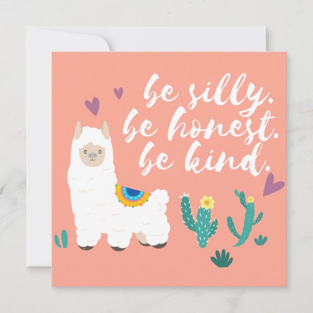 Llama Holiday Card (Front)