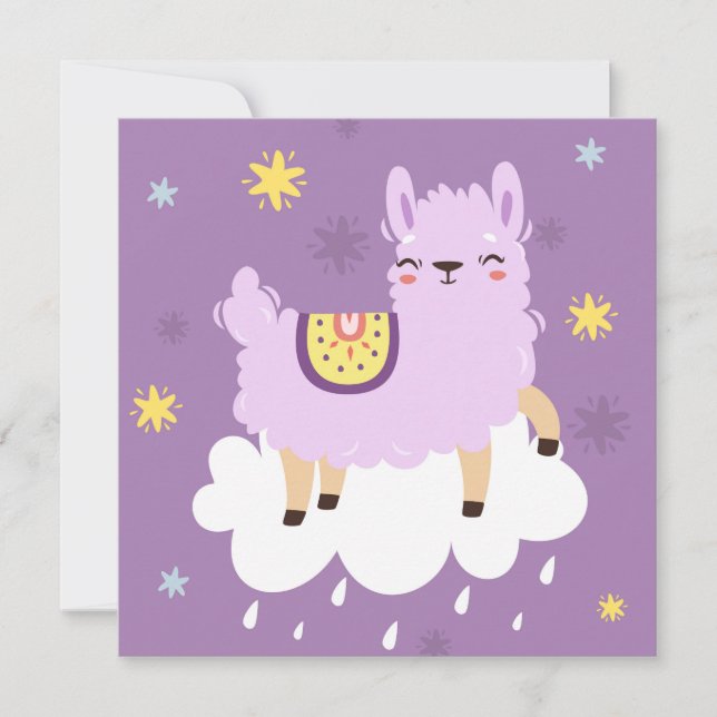 Llama Holiday Card (Front)