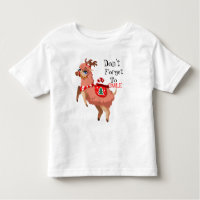 llama in Christmas    Toddler T-shirt