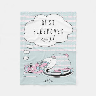 Llama in Pyjamas Party Sleepover Fleece Blanket