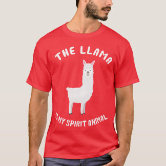 Llama Is My Spirit Animal girl T-Shirt
