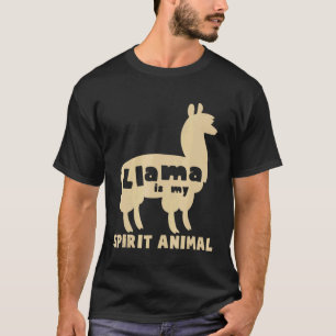 Llama Is My Spirit Animal Llamas Alpaca Lover Tee