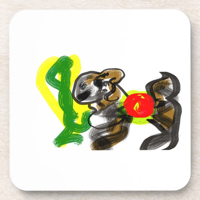 Llama Joy cute Coaster (Front)