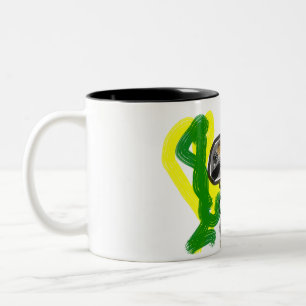 Llama Joy cute Two-Tone Coffee Mug