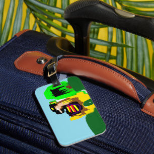 Llama joy luggage tag