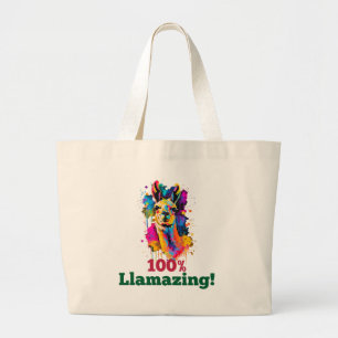 Llama Large Tote Bag