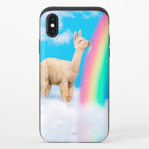 Llama Licking Rainbow iPhone X Slider Case