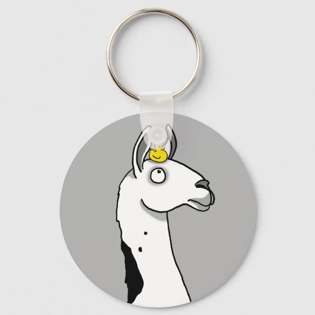 Llama Llama ...duck? Key Ring (Front)
