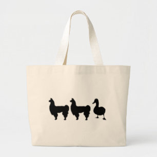 Llama Llama Duck Large Tote Bag
