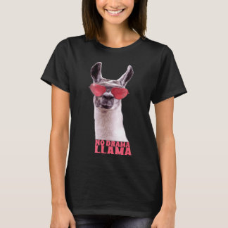 Llama   Llama With Glasses  No Drama Llama T-Shirt