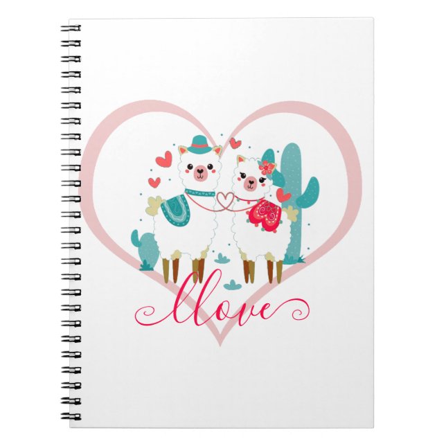Llama Llove  Notebook (Front)