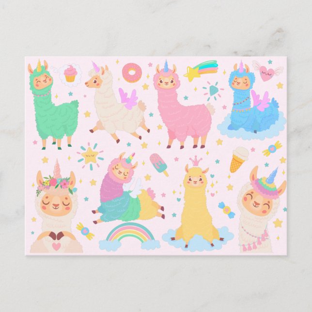 Llama Llove Postcard (Front)