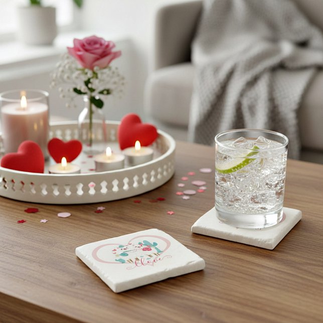 Llama Llove  Stone Coaster (Creator Uploaded)