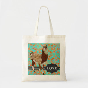Llama Love Damask Bag