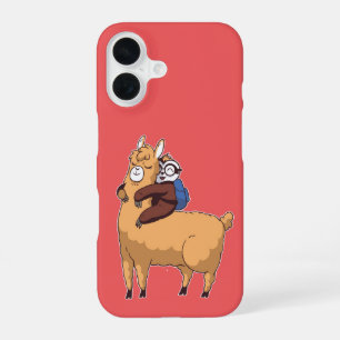 Llama Love Hug iPhone 16 Case