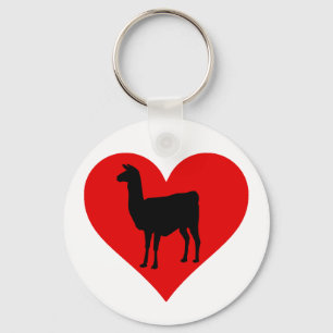 Llama Love Key Ring