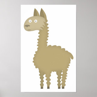 Llama love poster