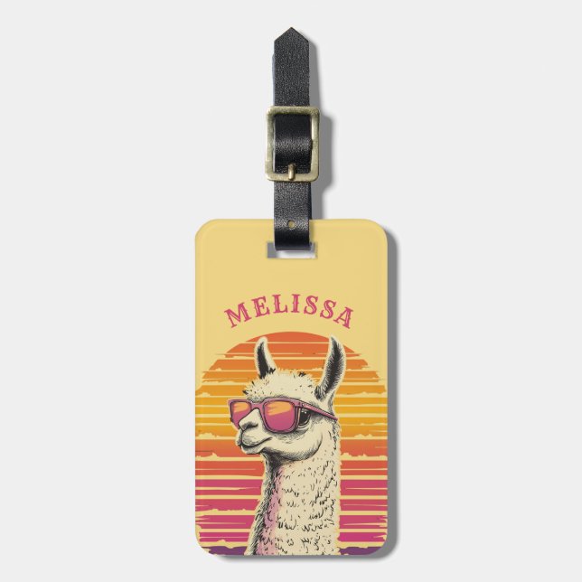 Llama Luggage Tags (Front Vertical)