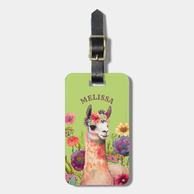 Llama Luggage Tags (Front Vertical)