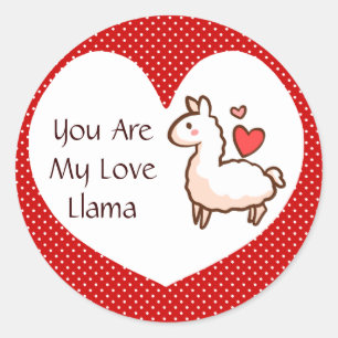 Llama Madness Classic Round Sticker