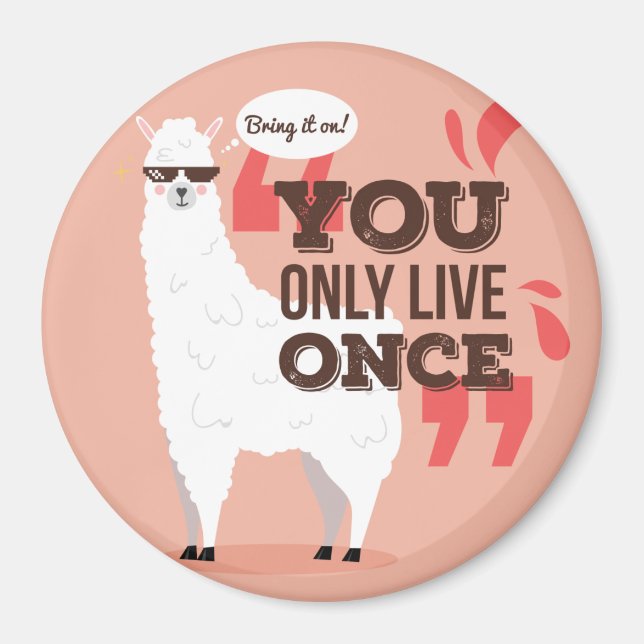 Llama Magnet (Front)