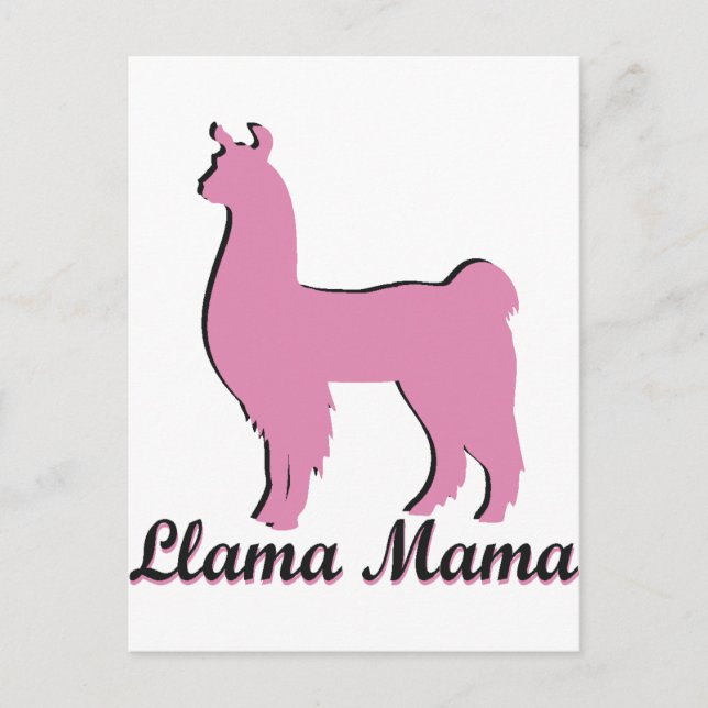 Llama Mama Postcard (Front)