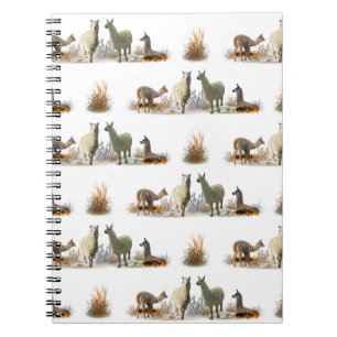 Llama Meadow Notebook (choose colour)