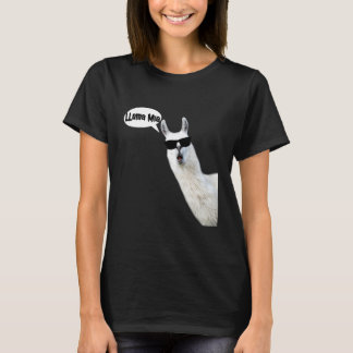 LLama Mia with Sun Glasses Cool Llama Pun T-Shirt
