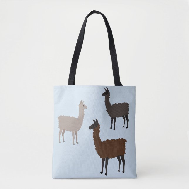 Llama Mix Tote Bag (Front)