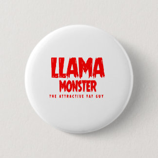 Llama Monster Red Logo 6 Cm Round Badge