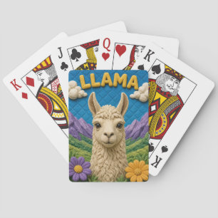 Llama Mountain Valley Modern KlayKoo Playing Cards