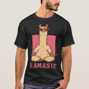 Llama Namaste Yoga Mum Chakra Women s Workout Moth T-Shirt