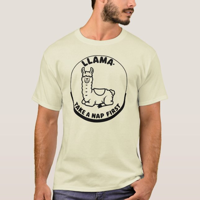 Llama Nap Wisdom T-Shirt (Front)