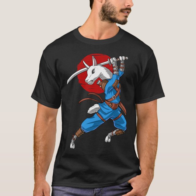 Llama Ninja Samurai T-Shirt (Front)