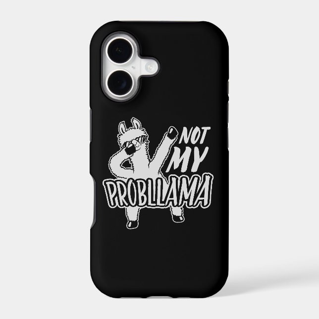 Llama Not My Probllama Dabbing Sunglasses Cool Fun (Back)