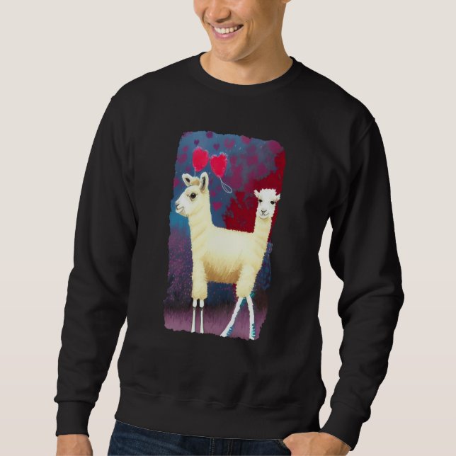 Llama of love 03 sweatshirt (Front)