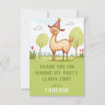Llama outdoor kid’s birthday celebration