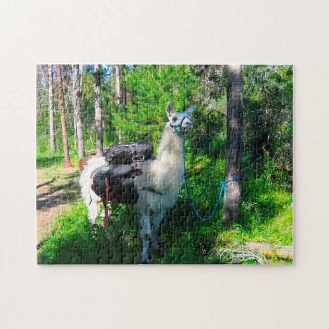 Llama Pack Idaho. Jigsaw Puzzle (Horizontal)