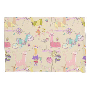 Llama Pajama Party Pillowcase